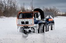 Вездеход Трекол Арктика Пикап  - снежное поле, общий вид спереди слева